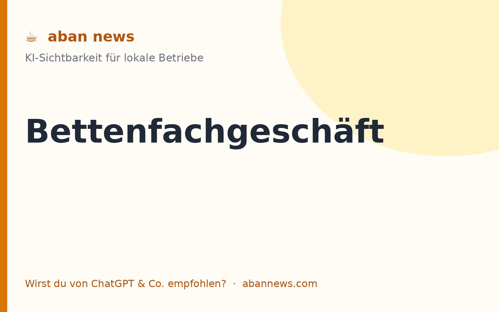Foto zu KI fürs Bettenfachgeschäft