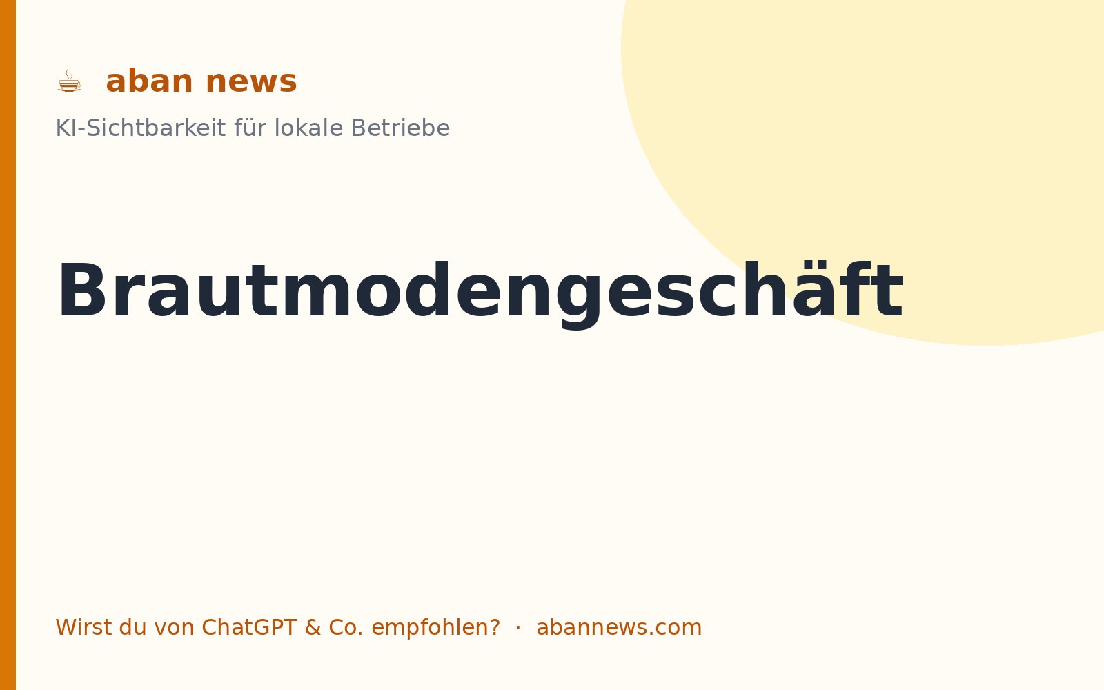 Foto zu KI für das Brautmodengeschäft