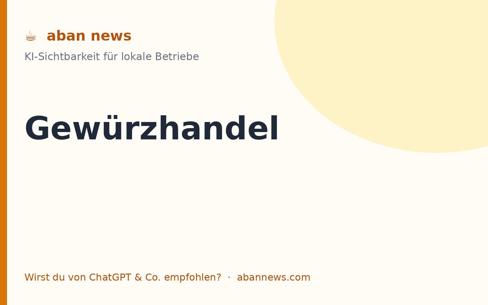 Foto zu KI für den Gewürzhandel