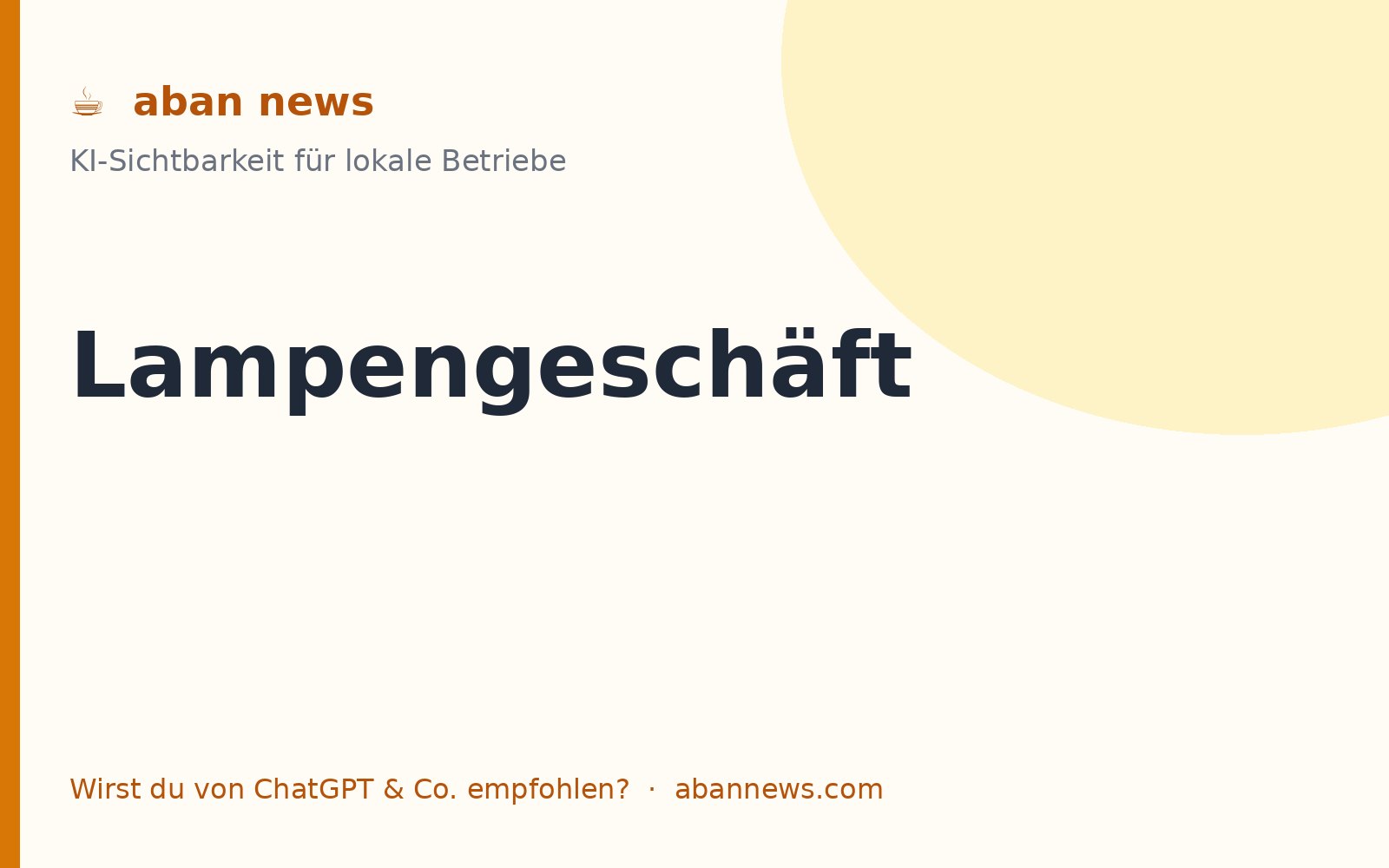 Foto zu KI fürs Lampengeschäft