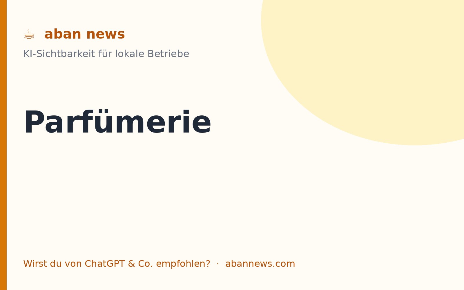 Foto zu KI für die Parfümerie