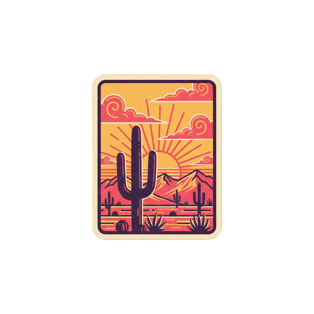 cactus-sunset